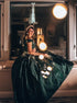 Ball Gown Off the Shoulder Lace Satin Floor Length Prom Dresses LBQ3366