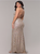 Floor Length Champagne Evening Dress