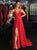 A Line Spaghetti Straps Satin Prom Dresses