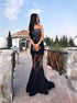 Strapless Mermaid Tulle Prom Dress With Appliques LBQ4041