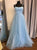 Spahetti Straps A Line Tulle Prom Dress with Appliques