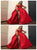 Sweep Train Red Evening Dresses