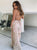  Rose Gold Floor Length Slit Evening Dresses