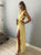 Floor Length Yellow Evning Dresses