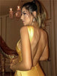 Backless Satin Evening Dresses