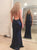 Sleeveless Blue Evening Dresses