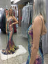 Mermaid Spaghetti Straps Sequins Backless Prom Dress LBQ4129