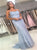 Mermaid Spaghetti Straps Tulle Prom Dress with Appliques