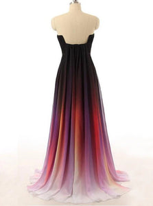 Sweep Train Ombre Evening Dresses