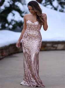 Mermaid Sweetheart Pink Satin Prom Dress with Appliques 