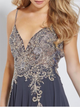 Sweep Train Blue Evening Dresses