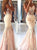 Sweep Train Pink Evening Dresses