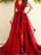 Asymmetrical Red Evening Dresses