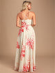 Sweep Train Red Evening Dresses