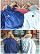 A Line V Neck Satin Beading Prom Dresses