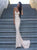 Mermaid Sweetheart Satin White Prom Dresses