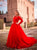 Ball Gown Tulle Long Sleeves Lace Off the Shoulder Appliques Prom Dresses 