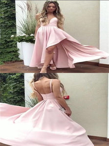 Sweep Train Pink Evening Dresses