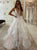 A Line V Neck Tulle Prom Dress with Appliques