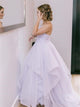 Sweep Train Purple Evening Dresses