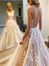 Ball Gown Lace Prom Dress with Lace Up LBQ3710