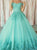 Floor Length Appliques Green Evening Dress