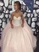 Ball Gown Sweetheart Tulle Beadings Prom Dresses
