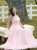 Sweep Train Pink Evening Dresses