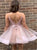 Above Knee Pink Evening Dresses