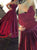 Sweep Train Red Evening Dresses