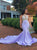 Sweep Train Purple Evening Dresses