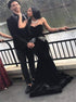 Mermaid Sweetheart Appliques Satin Prom Dresses LBQ4053