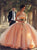 Ball Gown Strapless Beading Tulle Prom Dresses 