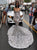 Mermaid Sweetheart Long Sleeves Sequins Silver Prom Dresses