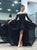 Asymmetrical Black Evening Dresses