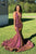 Sexy V Neck Mermaid Backless Long Prom Dresses GJS636