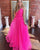 Pink Sweetheart A Line Tulle Long Prom Dresses GJS640