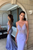 Mermaid V Neck Open Back Satin Prom Dresses with Beadings and Appliques LBQ1919