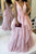 Sweetheart A Line Taffeta Dusty Rose Ruffles Long Prom Dresses GJS644