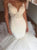 Sweep Train V Neck Sleeveless Backless White Wedding Dresses