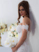 Sweep Train Ivory Wedding Dresses