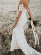 Short Sleeves Sweep Train Appliques Wedding Dresses