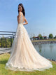 Sweep Train Pink Wedding Dresses
