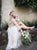 A Line Ivory Scoop Lace Long Sleeves Tulle Weddings Dresses