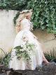 Sweep Train Pearl Pink Wedding Dresses