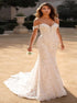 Off Shoulder Mermaid Lace Wedding Dress LBQWZ0101