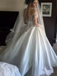 Sweep Train Ivory Wedding Dresses
