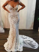 Sweep Train Ivory Wedding Dresses