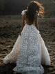 A Line Appliques Wedding Dresses